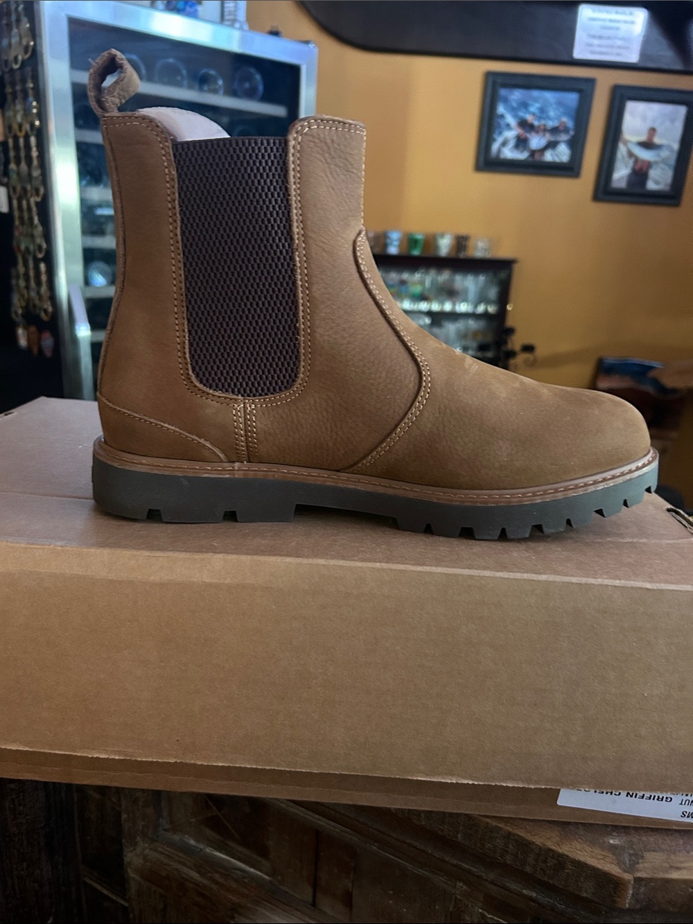 Toms Men's Chukka Chelsea Boot in Tan and Brown